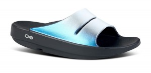 Oofos OOahh Luxe Slide Sandal Sandaler Dam Frost | ZCR083951
