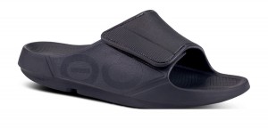 Oofos OOahh Sport Flex Sandal Sandaler Herr Svarta | BCX045673