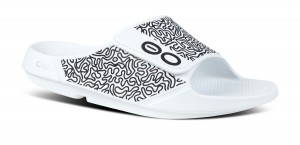 Oofos OOahh Sport Flex Sandal Sandaler Herr Vita | OWP956074