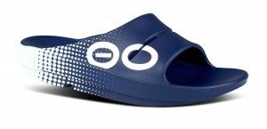 Oofos OOahh Sport Slide Sandal Sandaler Herr Marinblå | RBA923154