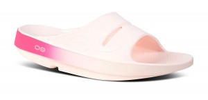 Oofos OOahh Sport Slide Sandal Sandaler Dam Rosa Rosa | RYH218730