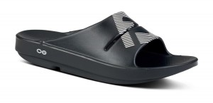 Oofos OOahh Sport Slide Sandal Sandaler Herr Vita Svarta | DCI258197