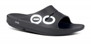 Oofos OOahh Sport Slide Sandal Sandaler Herr Vita Svarta | OPU185769