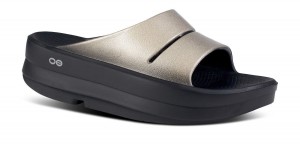 Oofos OOmega OOahh Luxe Sandal Sandaler Dam Latte | IBQ357946