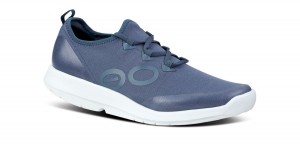 Oofos OOmg Sport LS Low Shoe Skor Herr Vita Blå | UDM578394