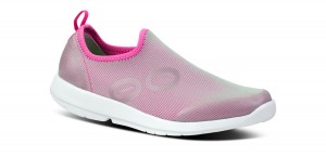 Oofos OOmg Sport Low Shoe Skor Dam Vita Fuchsia | UXR287491