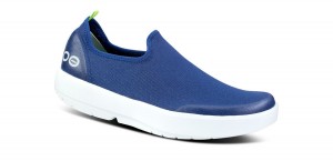 Oofos OOmg eeZee Low Shoe Skor Dam Vita Marinblå | KYO032619